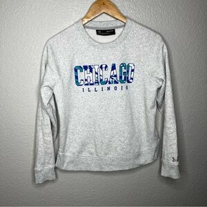 Women’s Under Armour Chicago Illinois‎ Graphic Crewneck Sweatshirt Letters S UA